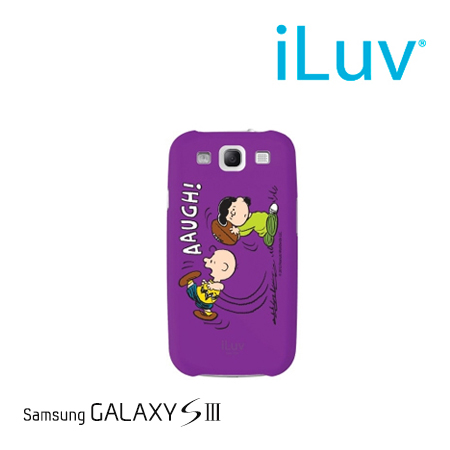 ESTUCHE ILUV P/GALAXY SIII SNOOPY HARDSHELL CASE PURPLE (PN ISS